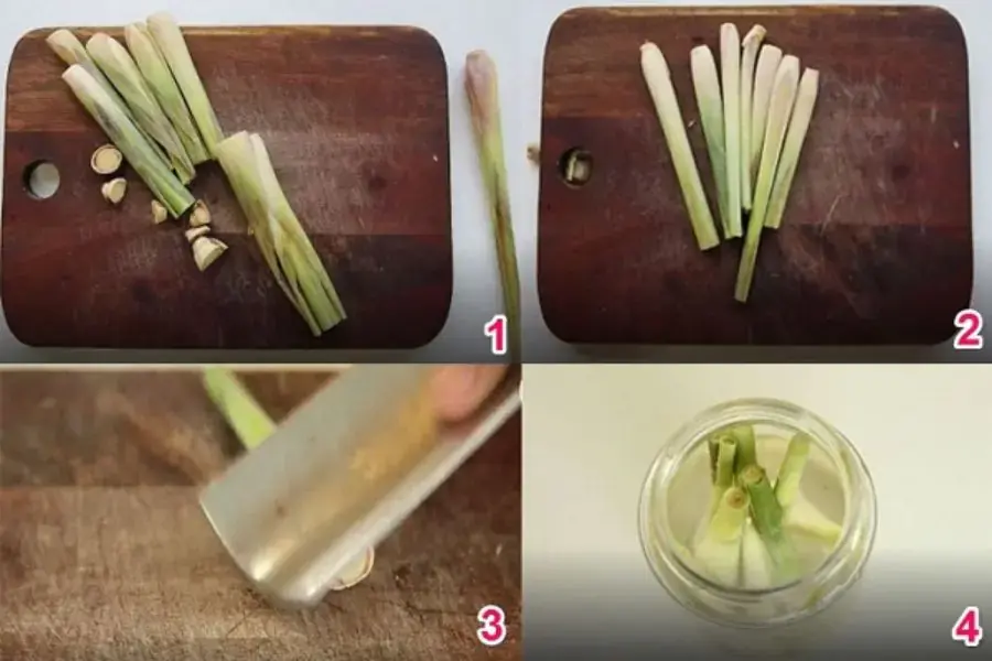 Ngâm sả trong 3 ngày rồi lấy ra