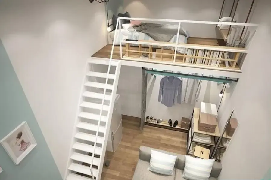 Sử dụng không gian gác lửng để làm phòng ngủ
