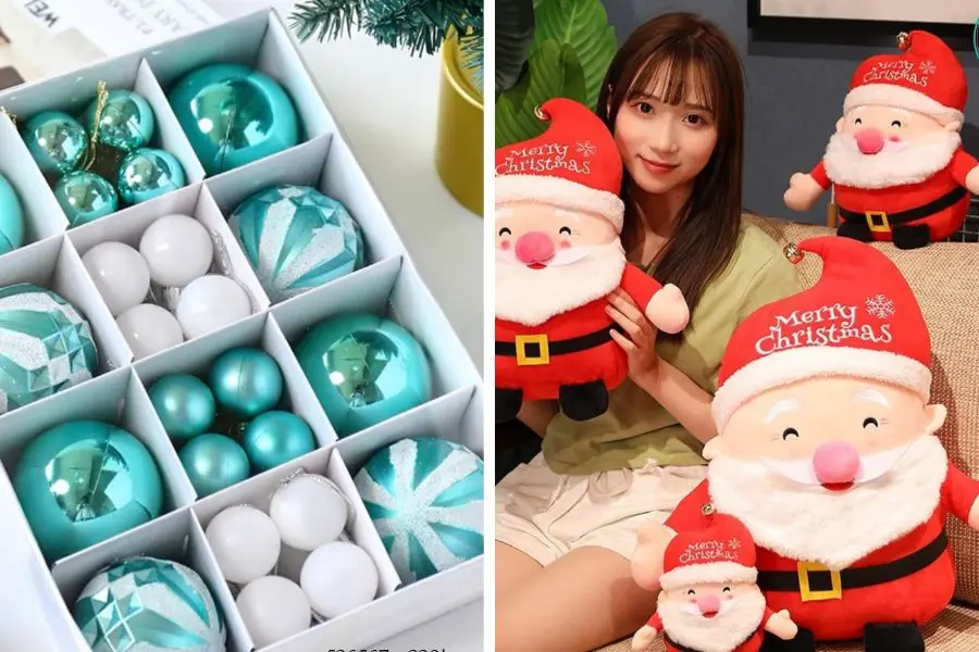 Nhóc Gift Shop chủ yếu cung cấp gấu bông, các loại thú nhồi bông khác, cài tóc Noel tuần lộc,…