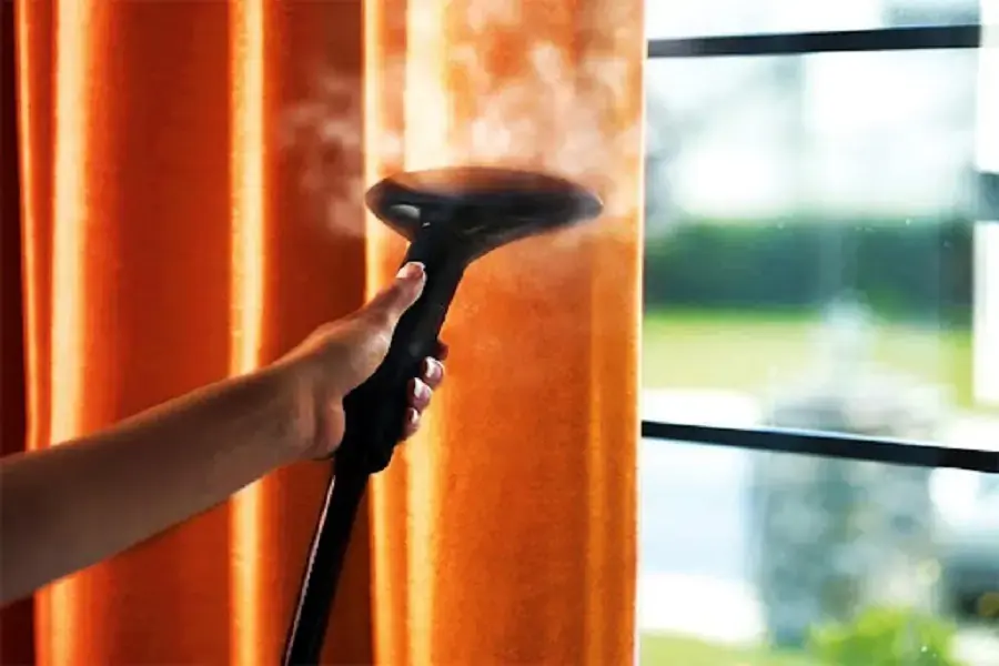 phương pháp giặt rèm cửa bằng hơi nước