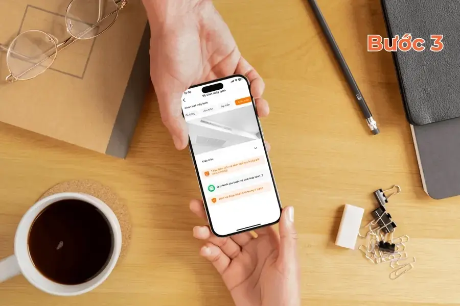 Chọn loại máy lạnh cần vệ sinh.