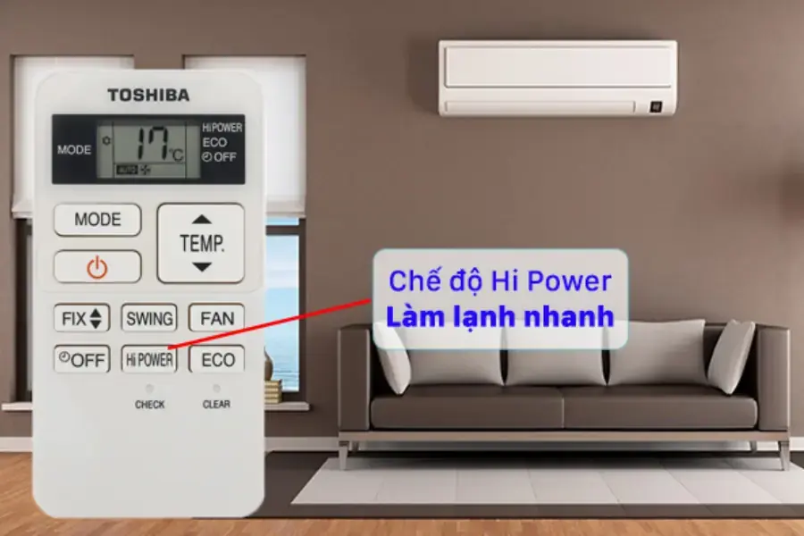 Công nghệ Hi power giúp làm lạnh nhanh