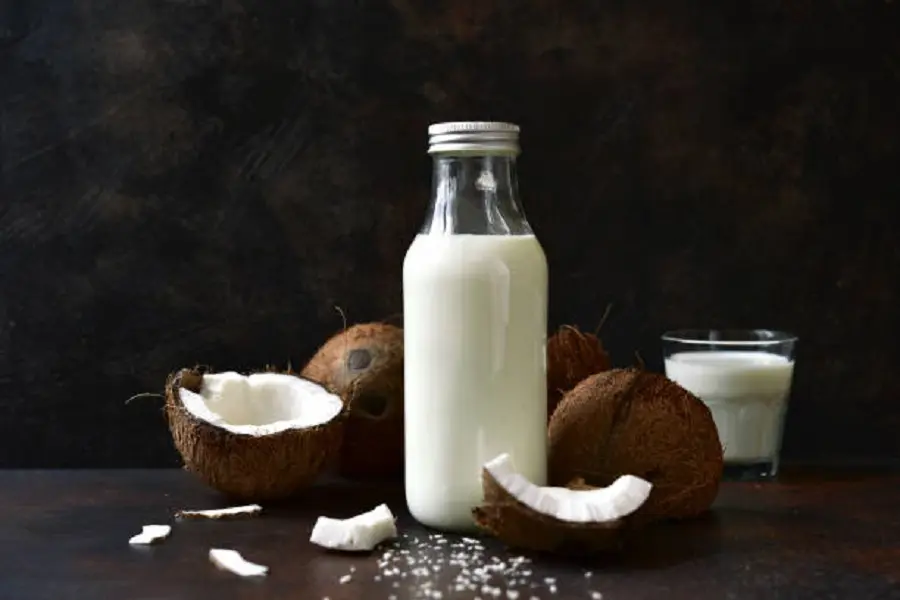 chai thủy tinh đựng nước dừa tươi