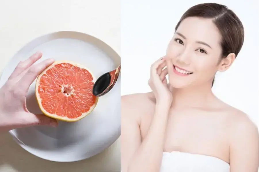 Bưởi chứa nhiều nước và vitamin C giúp đẹp da.