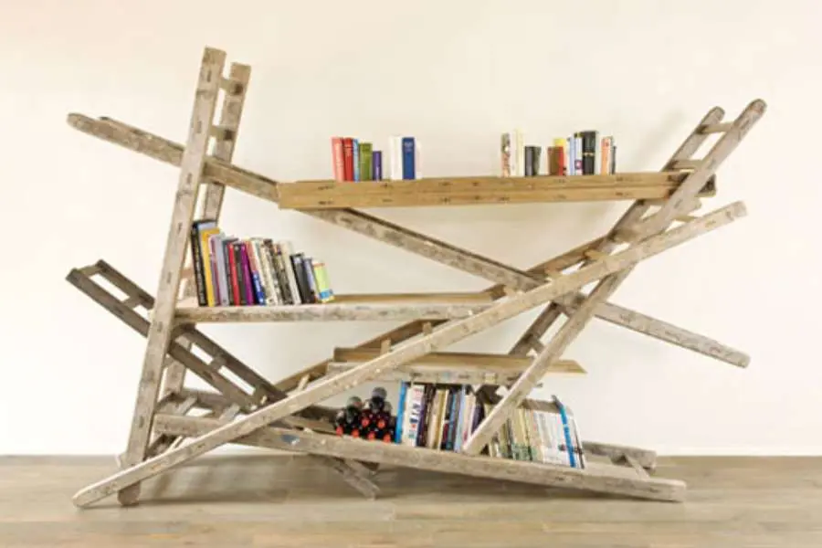 Mẫu tủ sách độc đáo bằng gỗ ép Plywood