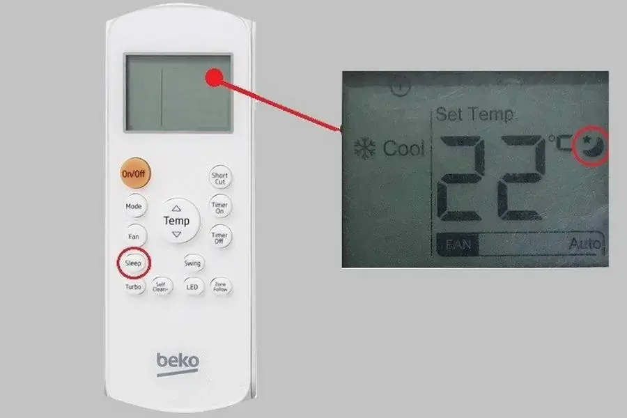 Chế độ Sleep trên máy lạnh Beko