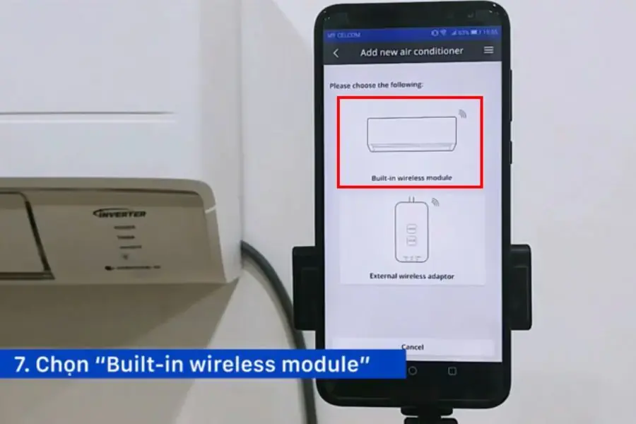 Chế độ Built-in wireless module