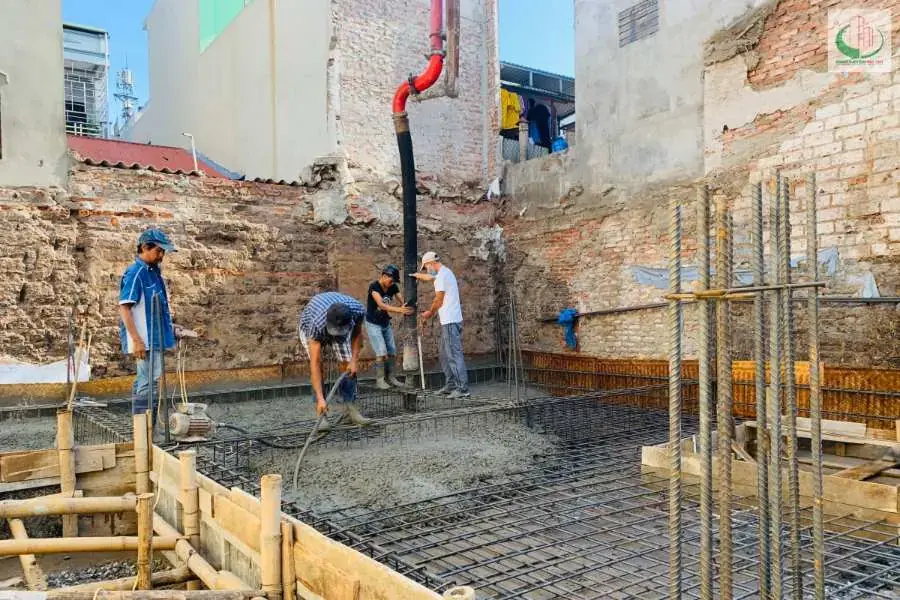 Bước nghiệm thu và bảo dưỡng cho phần móng đã hoàn thiện