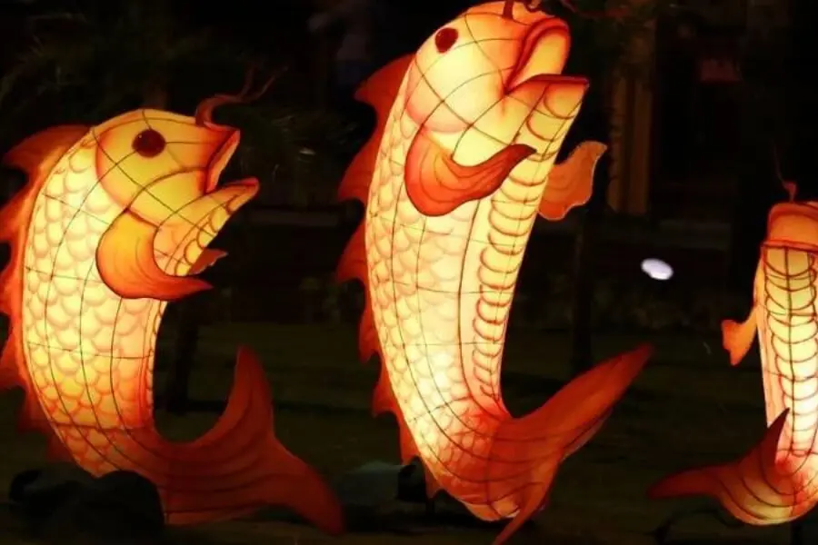 Lồng đèn Trung thu hình con cá đáng yêu.