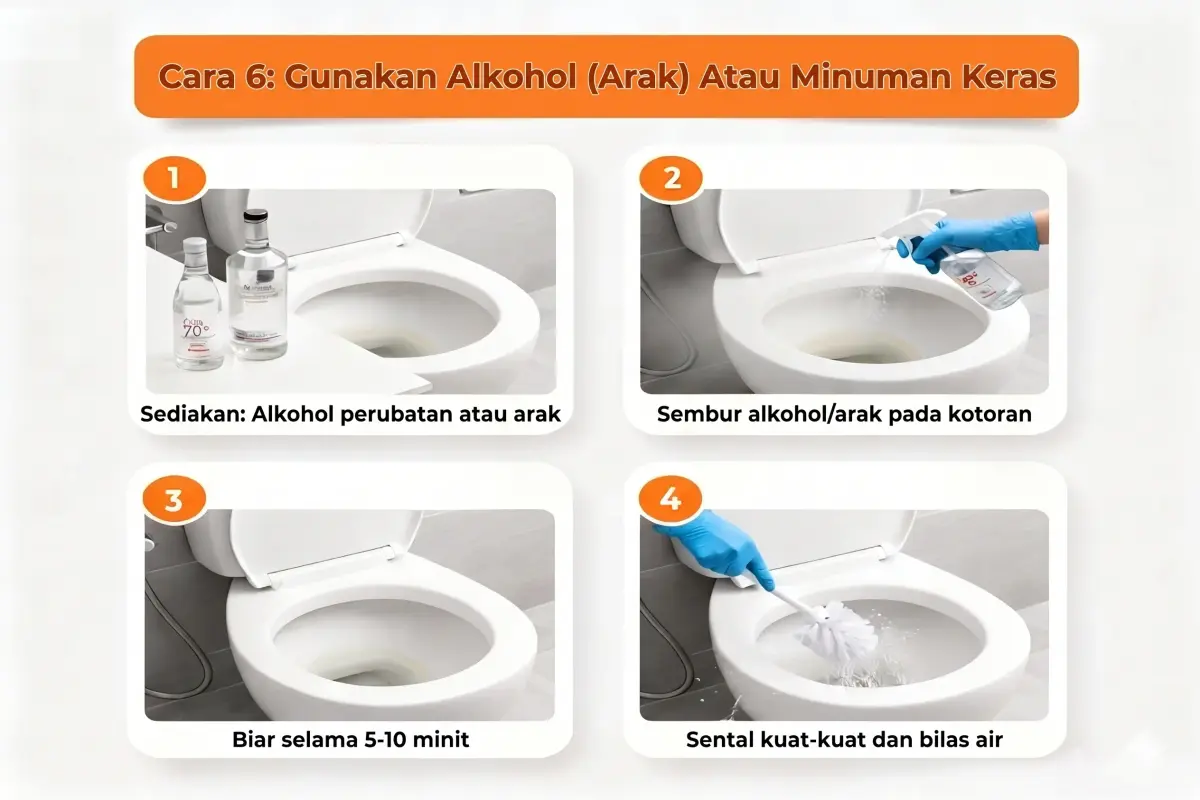 Menggunakan alkohol (alcohol) atau minuman keras.