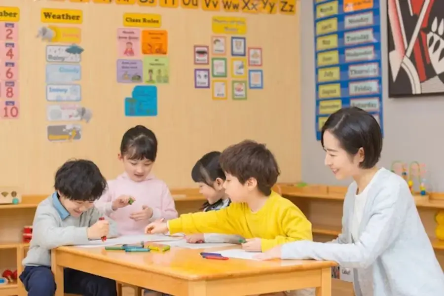 Góc kỹ năng sống giúp xây dựng mối quan hệ của trẻ với các bạn và giáo viên