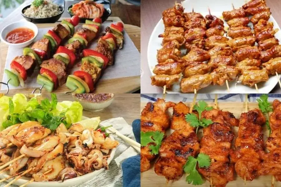 Xiên que nướng thơm ngon, đậm đà, chinh phục những tín đồ ẩm thực