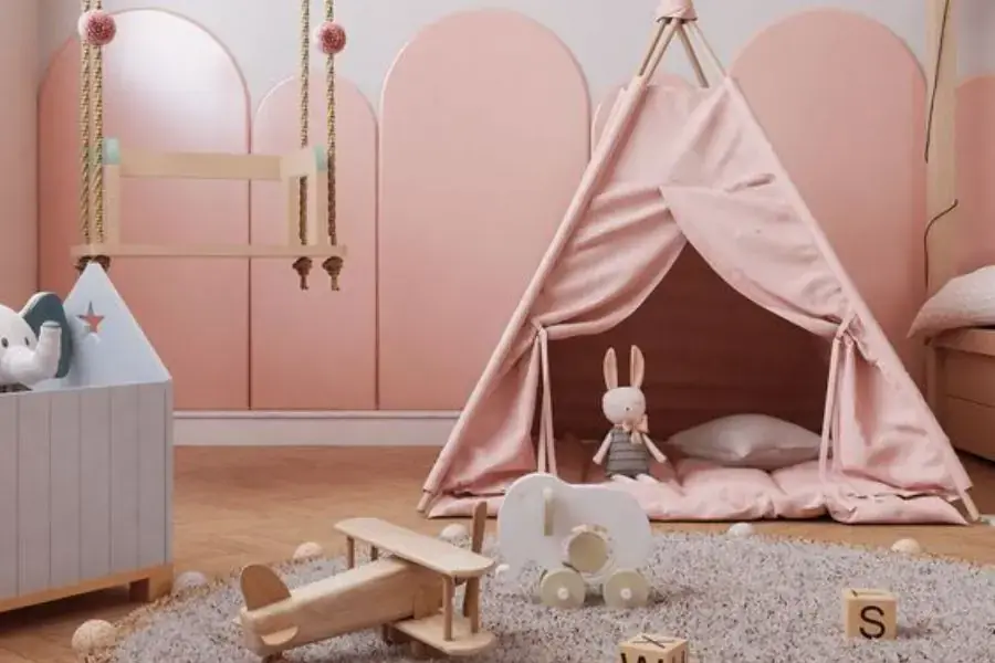 Đổi mới không gian phòng ngủ bằng cách dựng những chiếc lều