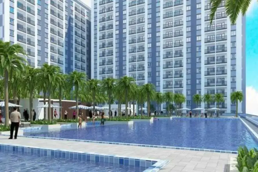 Hệ thống bể bơi trong nội khu chung cư căn hộ