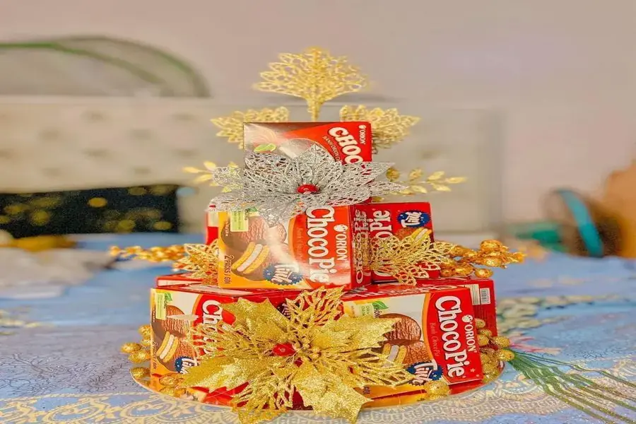 Sản phẩm tháp bánh đầy ý nghĩa.