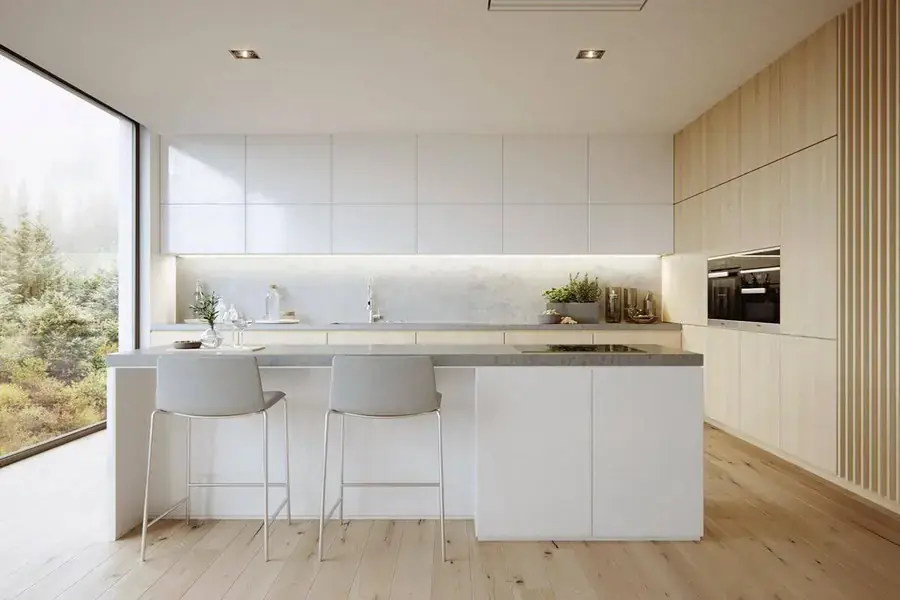 Trang trí phòng bếp tối giản nhất có thể