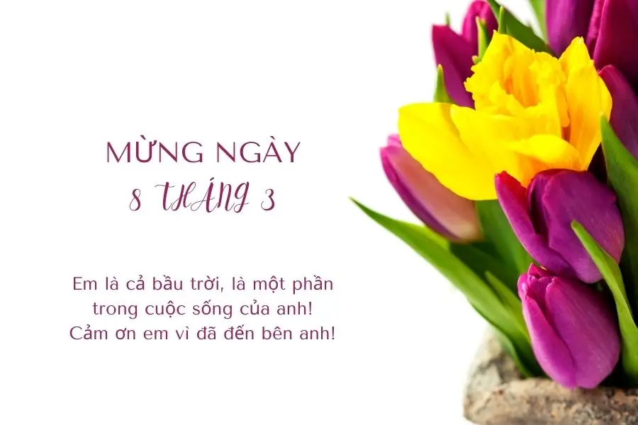 Mẫu thiệp tặng vợ ngày 8/3 đẹp số 5.