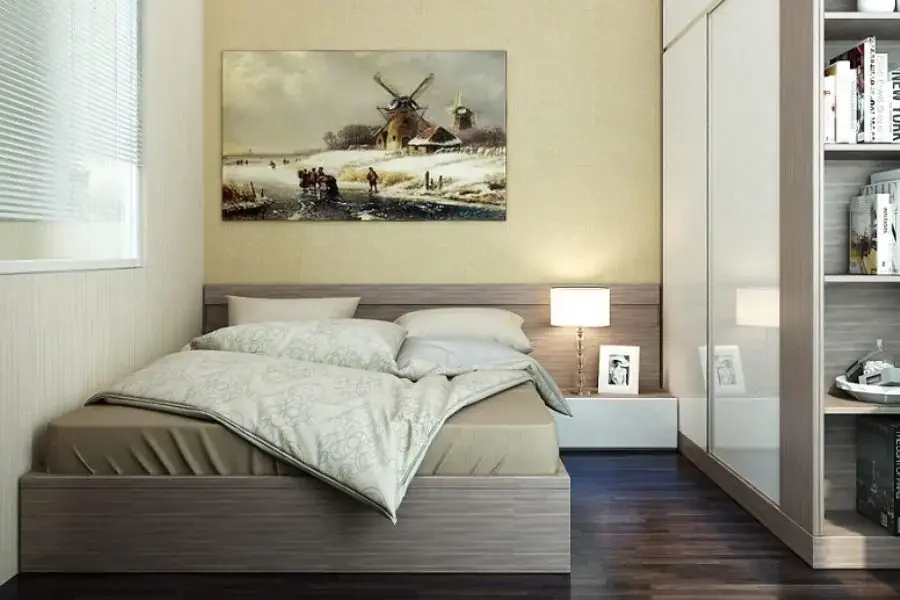 Không nên đặt giường ở góc tường