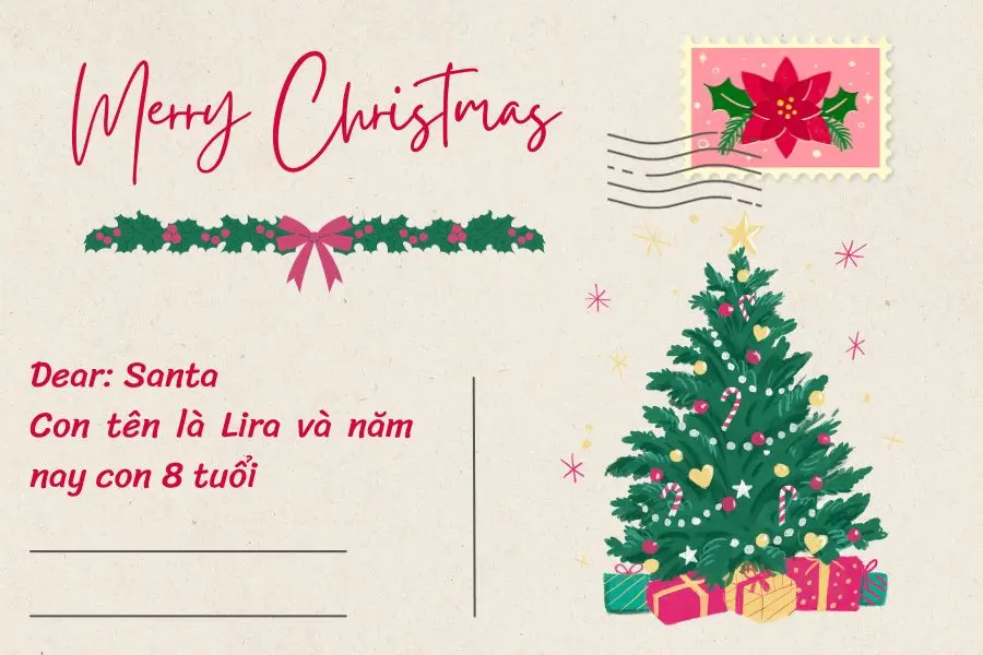 Các bé nhớ giới thiệu tên, tuổi, cho ông già Noel nhé.
