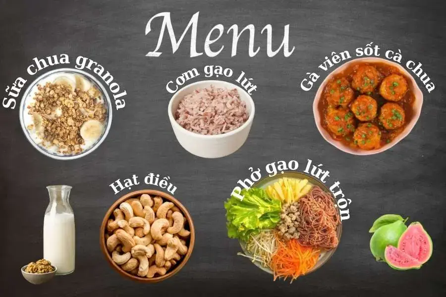 Thực đơn eat clean giảm cân ngày 1