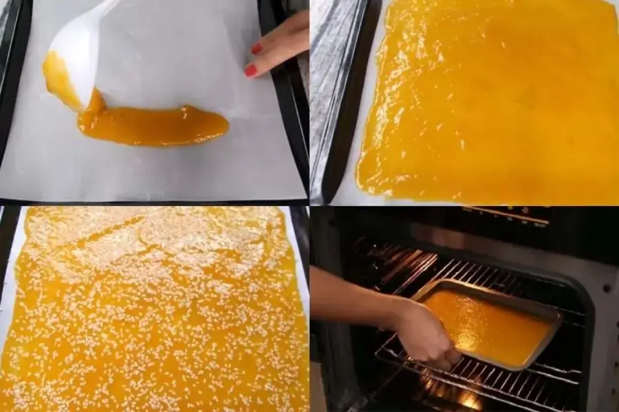 Nướng bánh tráng xoài