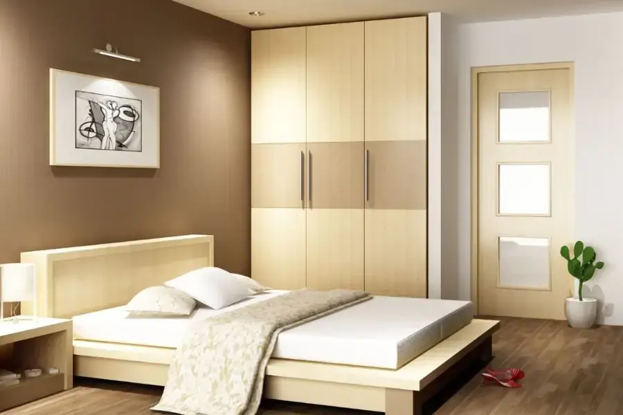 Nên bố trí giường ngủ lệch hướng của cửa phòng và cửa sổ