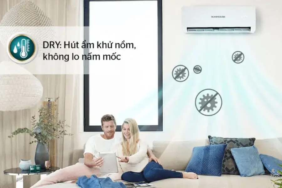 Điều hòa Sunhouse chính hãng có chức năng chống ẩm mốc
