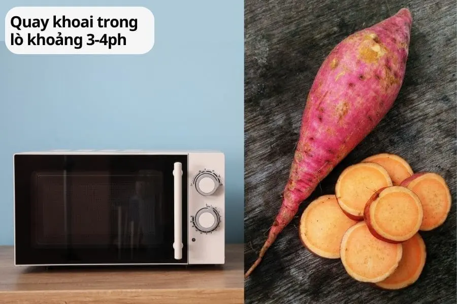 Luộc khoai bằng lò vi sóng siêu tiện lợi.