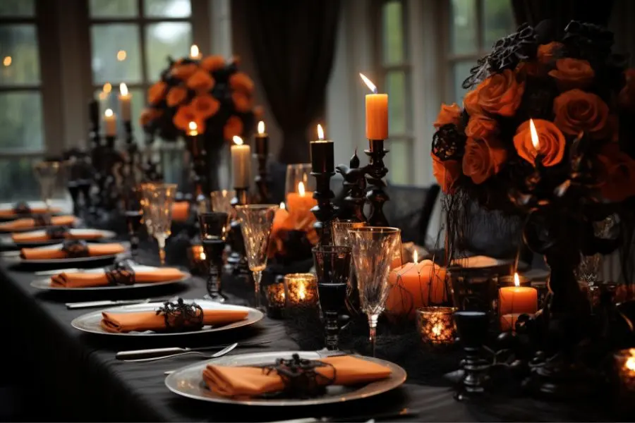Ý tưởng trang trí mẫu bàn tiệc Halloween đẹp số 23.