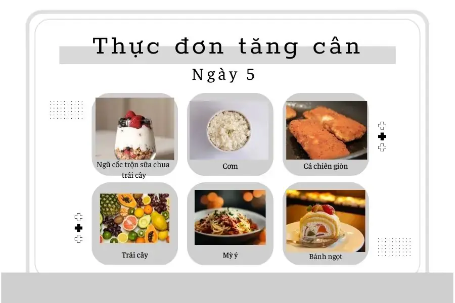 Chia sẻ thực đơn ngày thứ 5 giúp tăng cân hiệu quả