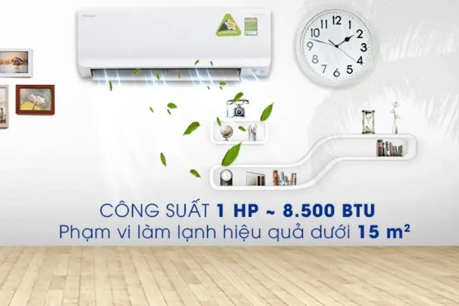 Chọn điều hòa phù hợp với diện tích căn phòng