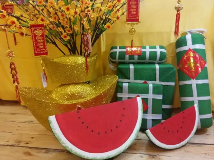 Mô hình trang trí lớp học Tết giúp lớp học trở nên sinh động và thú vị hơn.