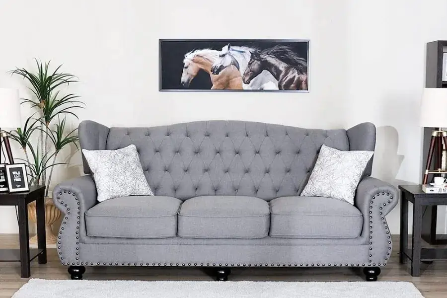 Sofa Emilia màu xám sang trọng và tinh tế