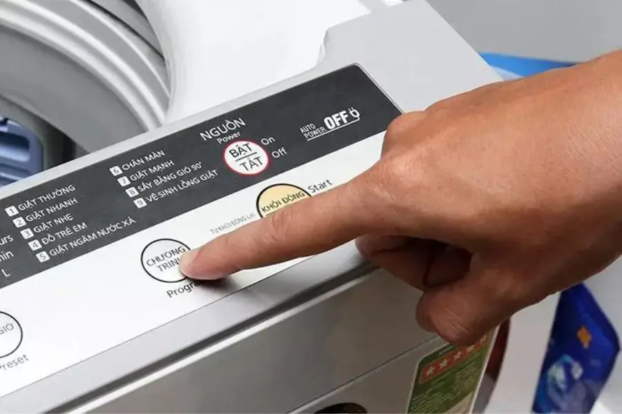 Chọn chế độ giặt phù hợp