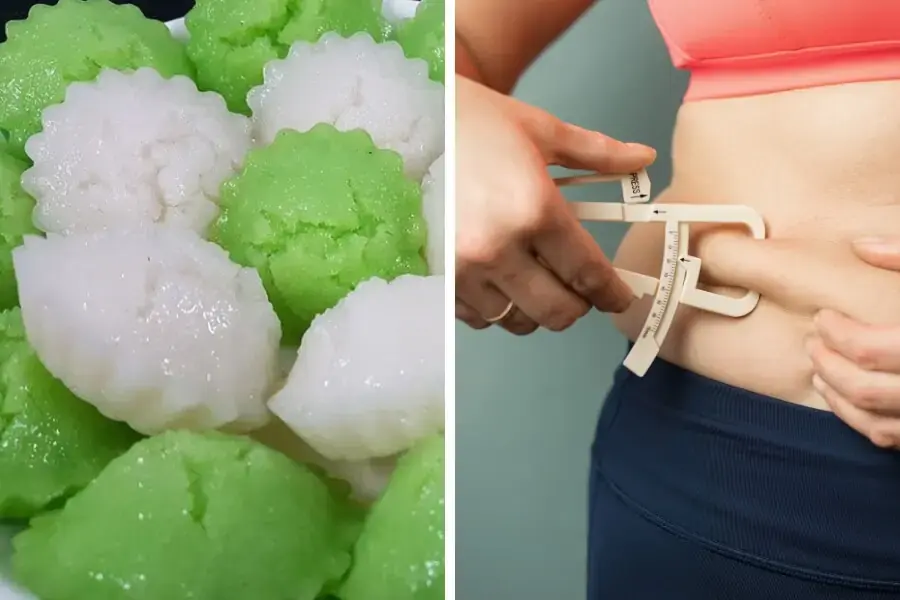Ăn nhiều bánh bò có thể gây thừa cân, béo phì.