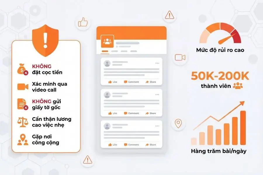 Tìm việc giúp việc qua Facebook được đánh giá khá phức tạp và nhiều rủi ro.