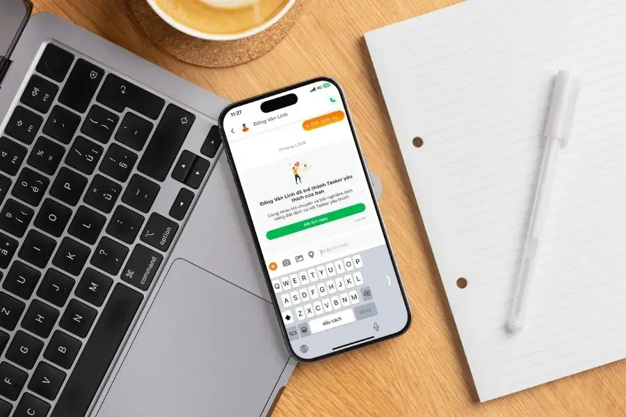 Tính năng “chat-in-app” độc quyền của bTaskee.