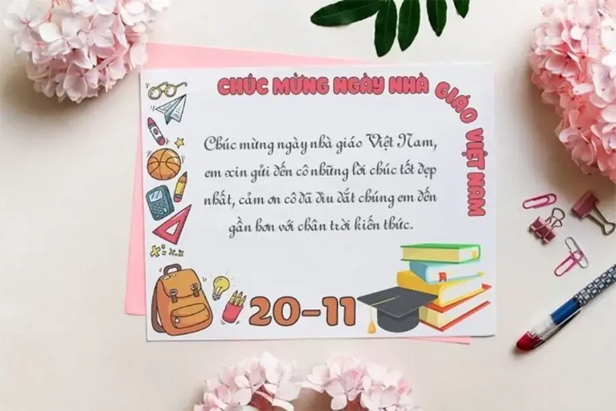 Chúc mừng Ngày Nhà Giáo Việt Nam 20/11.