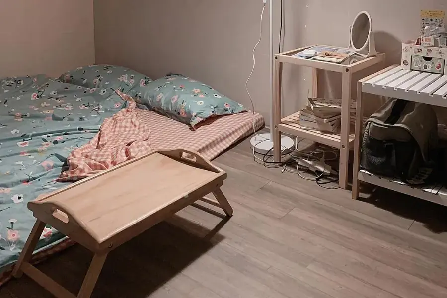Phòng trọ kiểu Hàn Quốc thường sử dụng nội thất với chiều cao thấp