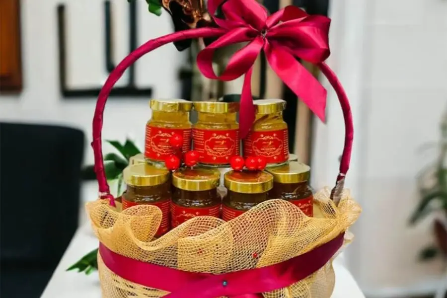 Mẫu giỏ quà Tết đẹp số 5.
