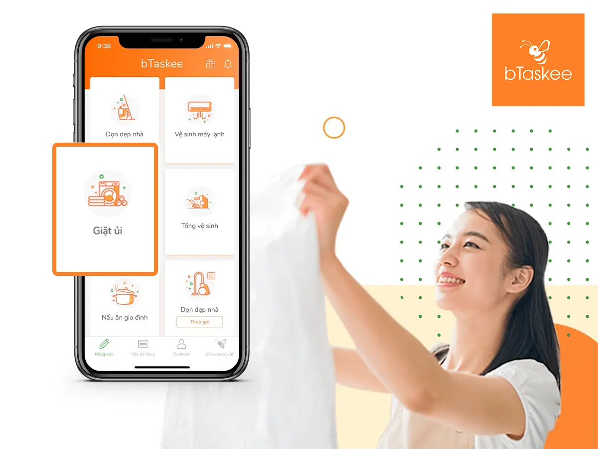 dịch vụ giặt ủi quận 1 - bTaskee