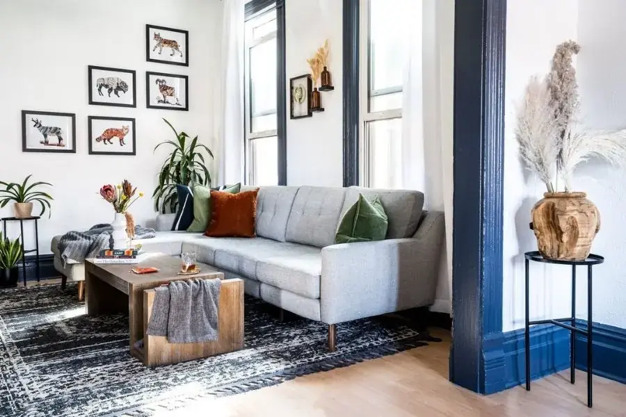 Ghế sofa góc chữ L là sự lựa chọn tuyệt vời cho phòng khách nhỏ