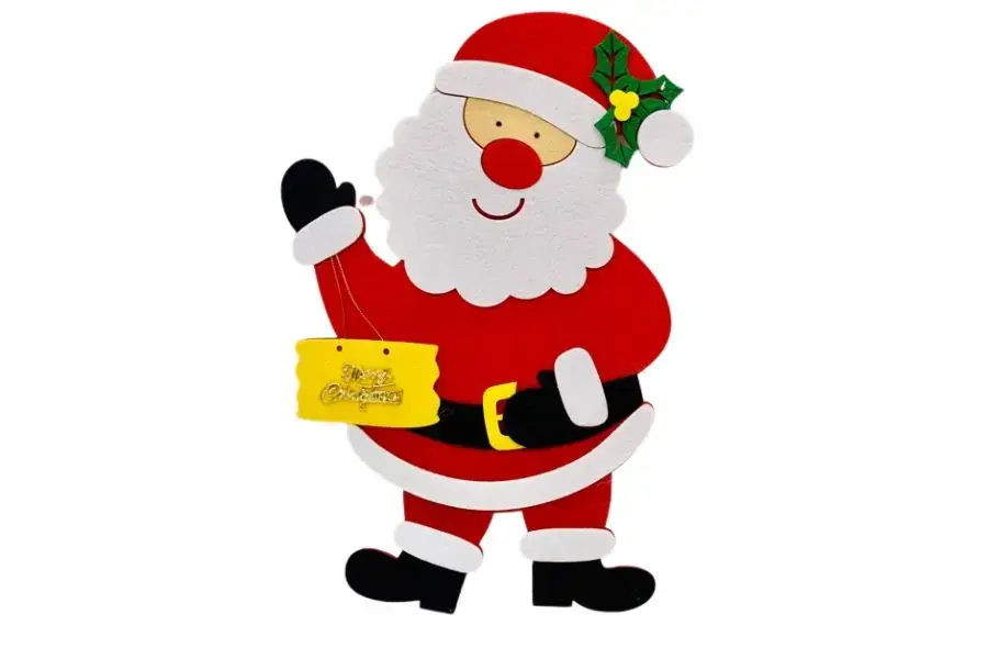 Nhiều hình ảnh ông già Noel được thiết kế với các biểu cảm vui nhộn.