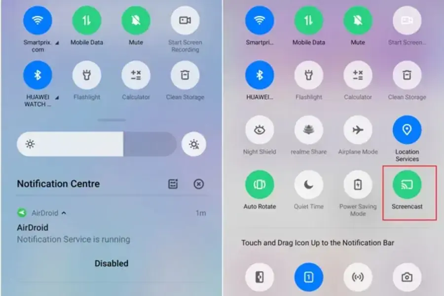Chọn mục setting để thực hiện các bước tiếp theo