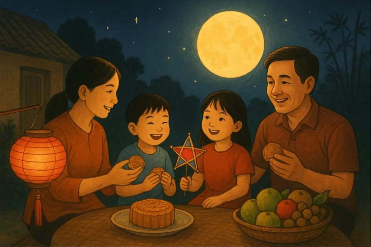 Tết Trung thu là dịp để gia đình quây quần, ngắm trăng và gìn giữ những giá trị đoàn viên.