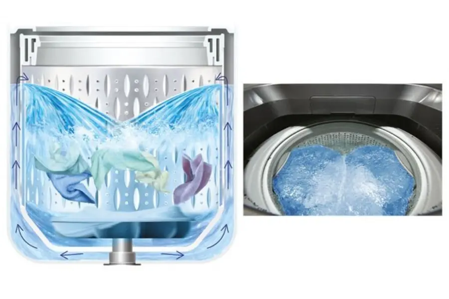 Máy giặt Hitachi có tốt không - Tính năng chống rối, nhăn nhúm, giữ cho quần áo bền đẹp hơn.