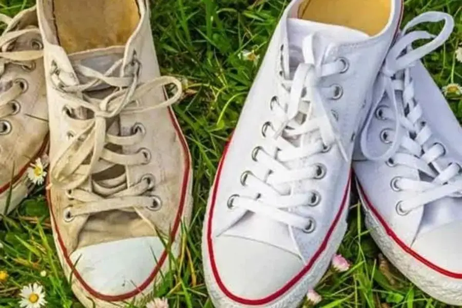 Giày trắng sau khoảng thời gian sử dụng trở nên ố vàng, mất thẩm mỹ
