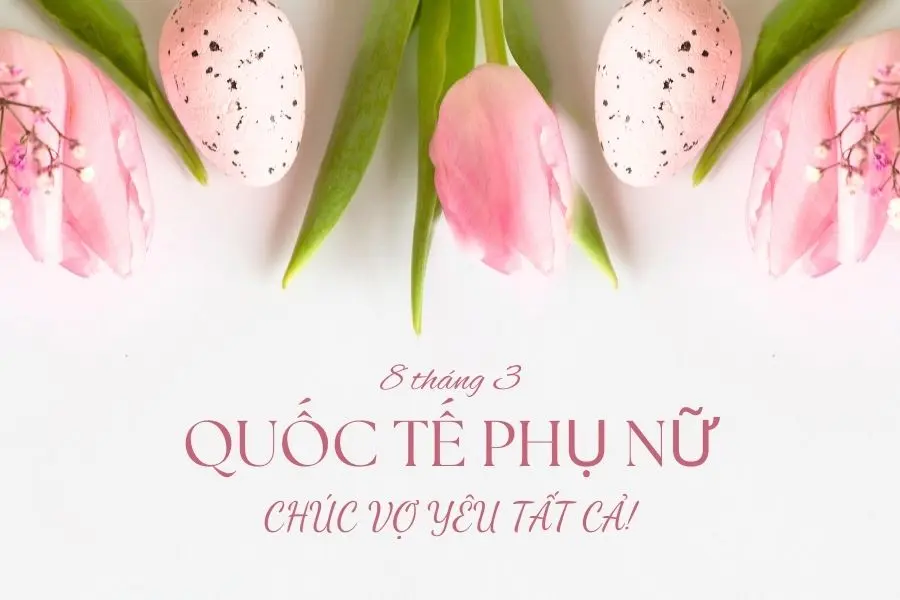 Mẫu thiệp tặng vợ ngày 8/3 đẹp số 6.
