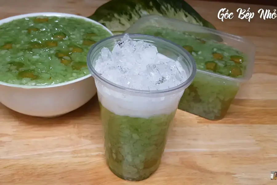 Thành phẩm chè bưởi cốm non