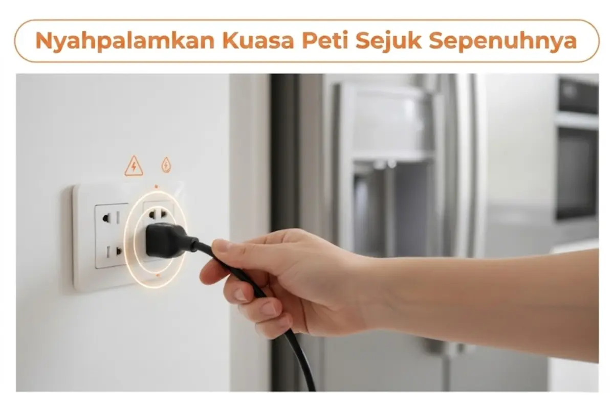 Cabut bekalan elektrik sebelum membersihkan untuk memastikan keselamatan.